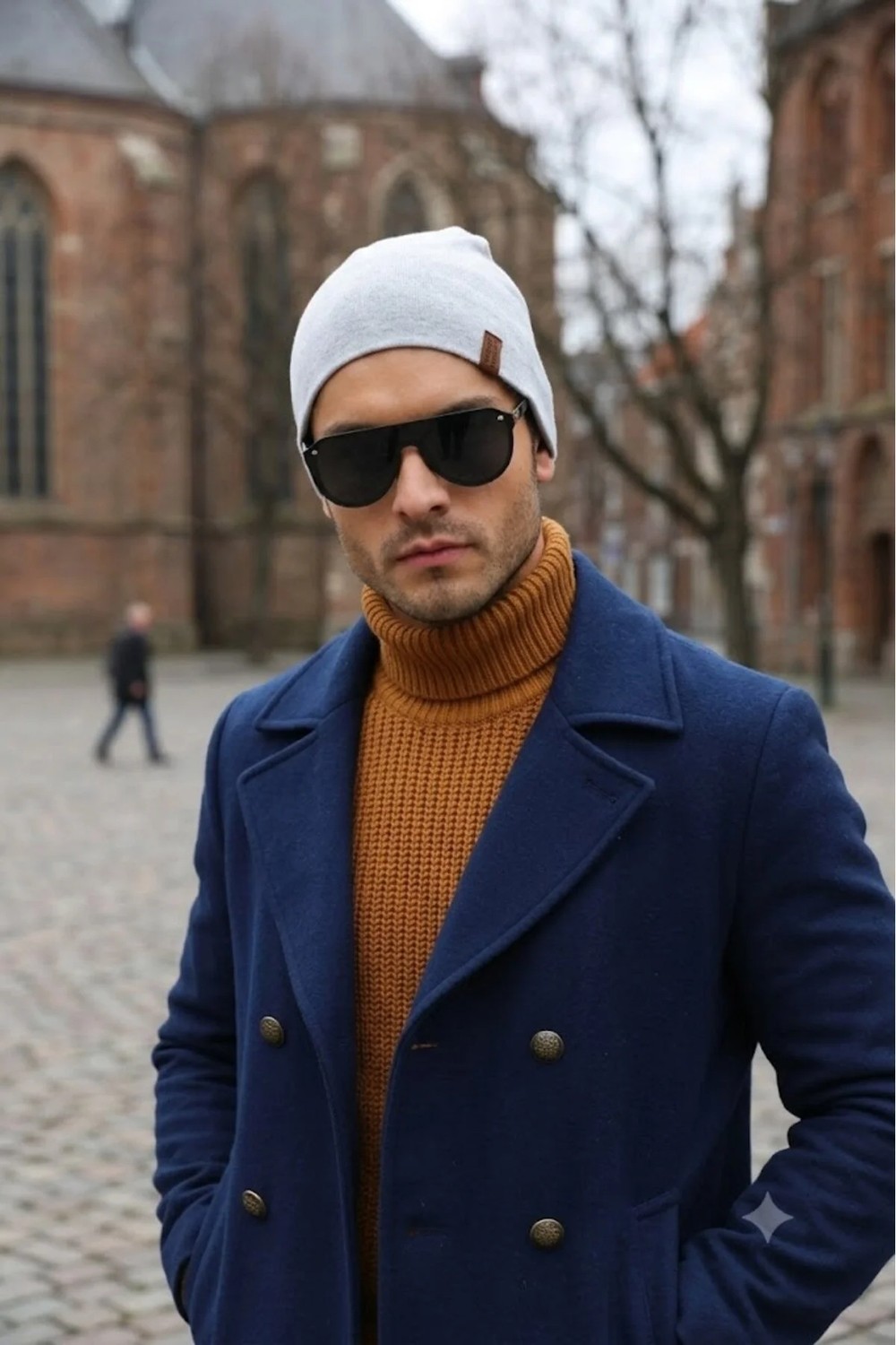 Ritagarcia Unisex Etiket Detaylı Pamuklu Penye Bere Kışlık Mevsimlik Beanie Bere