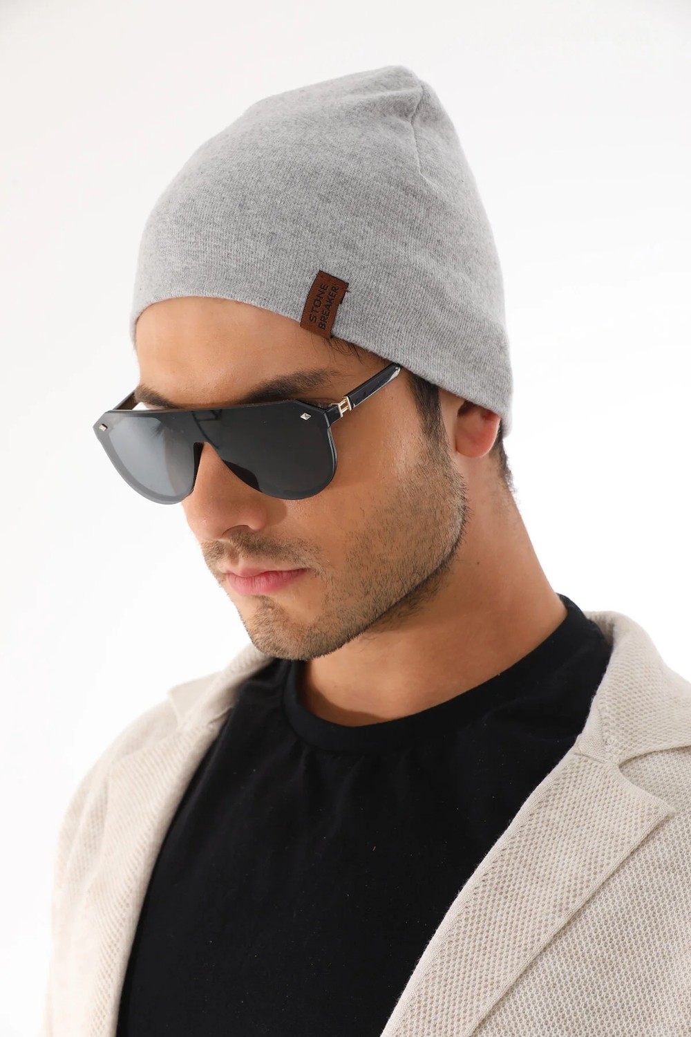 Ritagarcia Unisex Etiket Detaylı Pamuklu Penye Bere Kışlık Mevsimlik Beanie Bere görsel 2