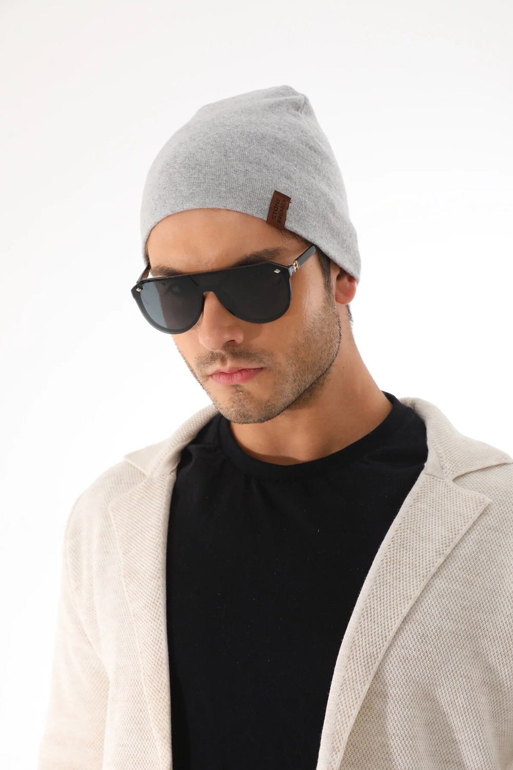 Ritagarcia Unisex Etiket Detaylı Pamuklu Penye Bere Kışlık Mevsimlik Beanie Bere görsel 5