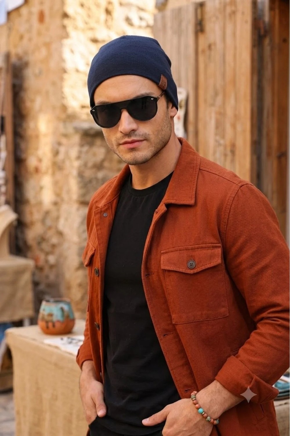 Ritagarcia Unisex Etiket Detaylı Pamuklu Penye Bere Kışlık Mevsimlik Beanie Bere