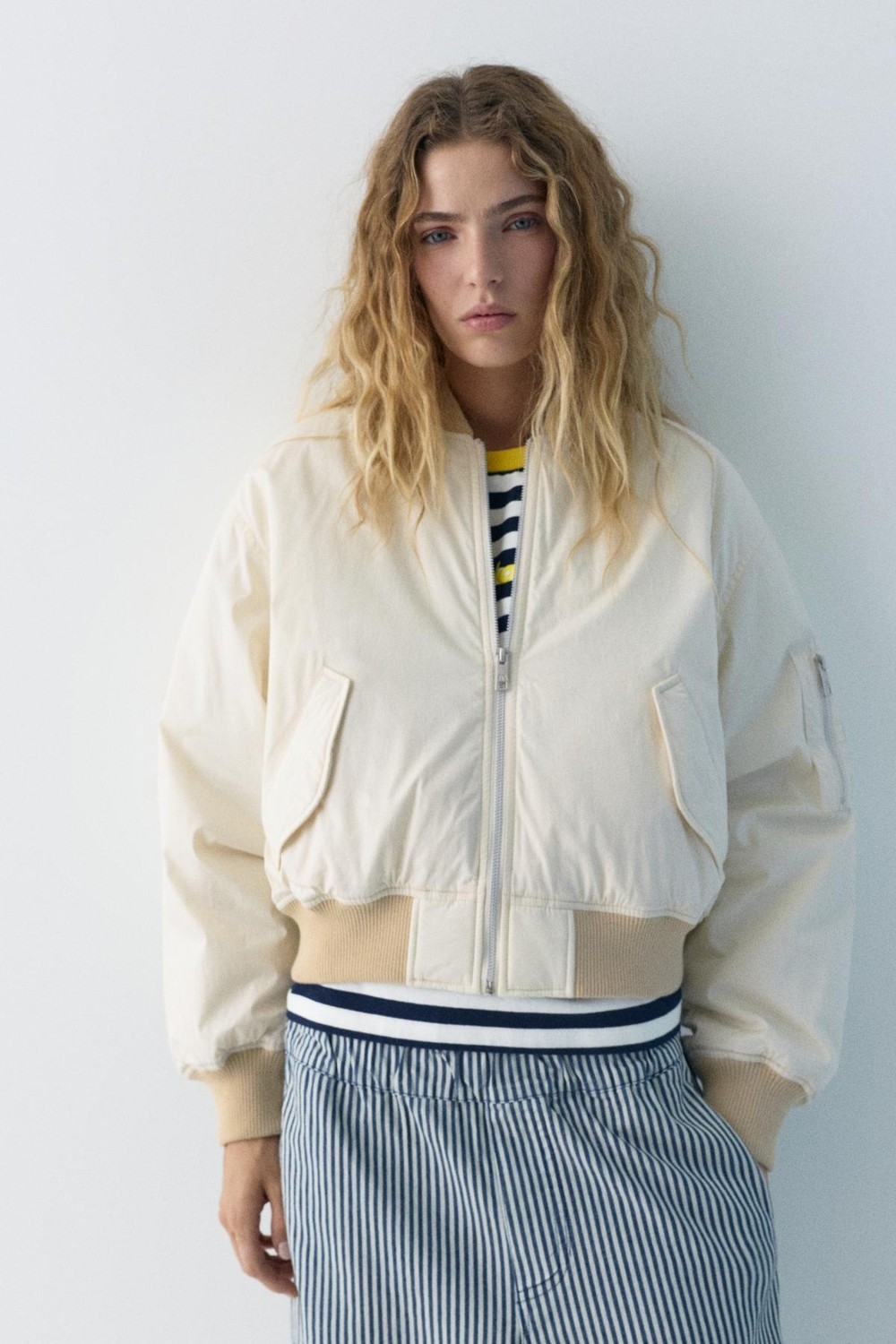 Allbucks Pull & Bear, Dolgulu Bomber Ceket Mont ABPNB00017
