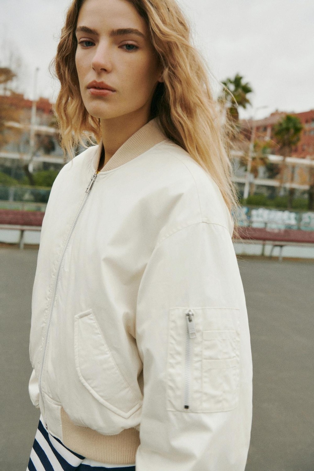 Allbucks Pull & Bear, Dolgulu Bomber Ceket Mont ABPNB00017 görsel 2