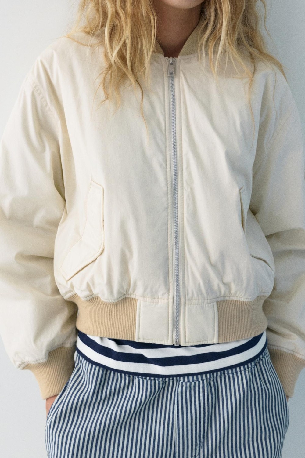 Allbucks Pull & Bear, Dolgulu Bomber Ceket Mont ABPNB00017 görsel 3