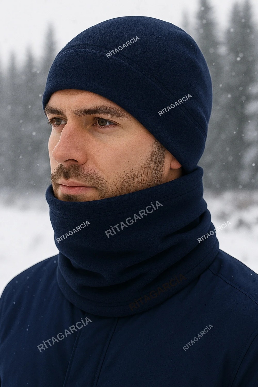 Ritagarcia 2'li Set Yumuşak Polar Bere ve Boyunluk - Ayarlanabilir Kışlık Takım