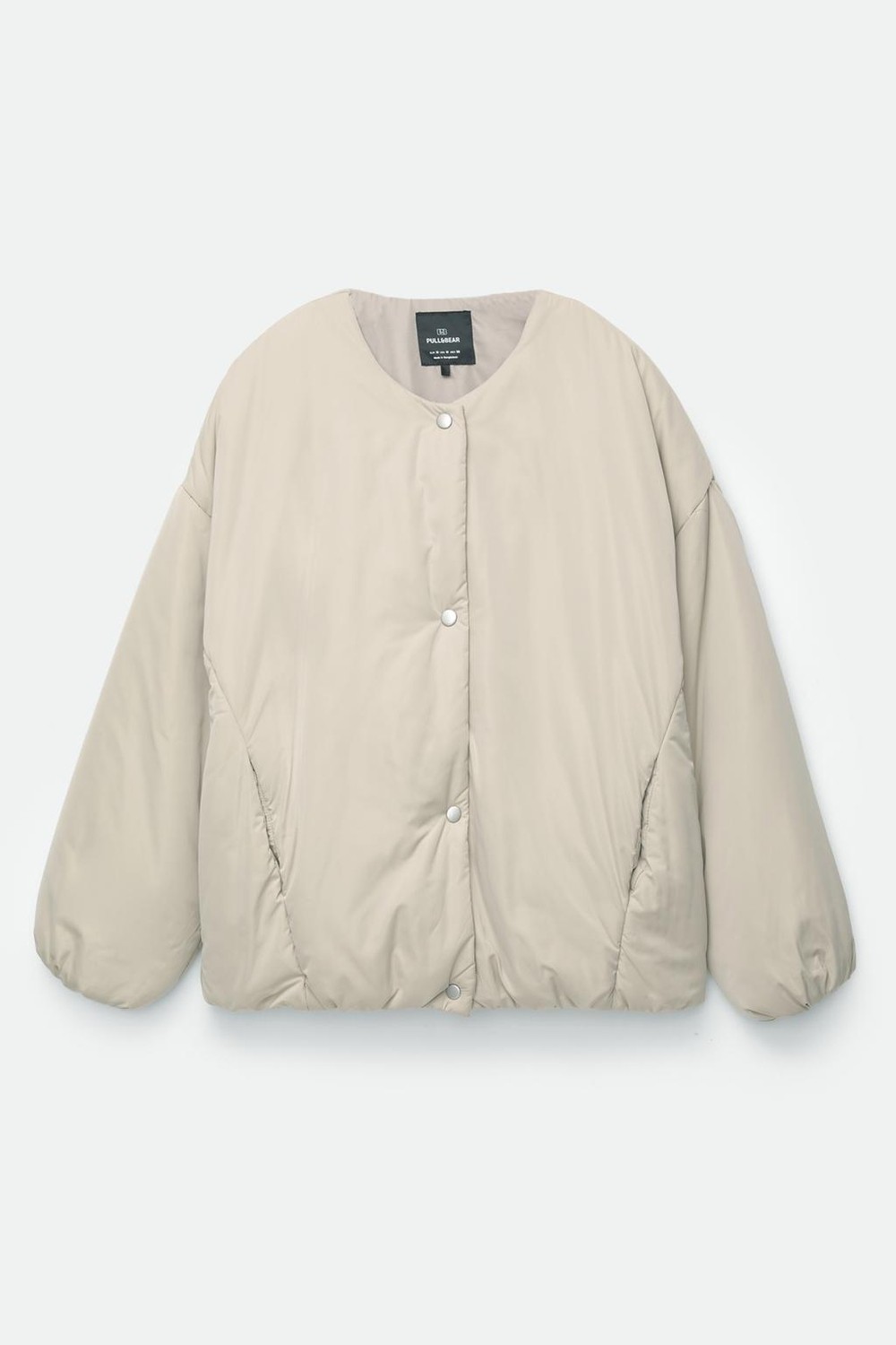 Allbucks Pull & Bear, Çıtçıt Düğmeli Şişme Mont ABPNB00001 görsel 5
