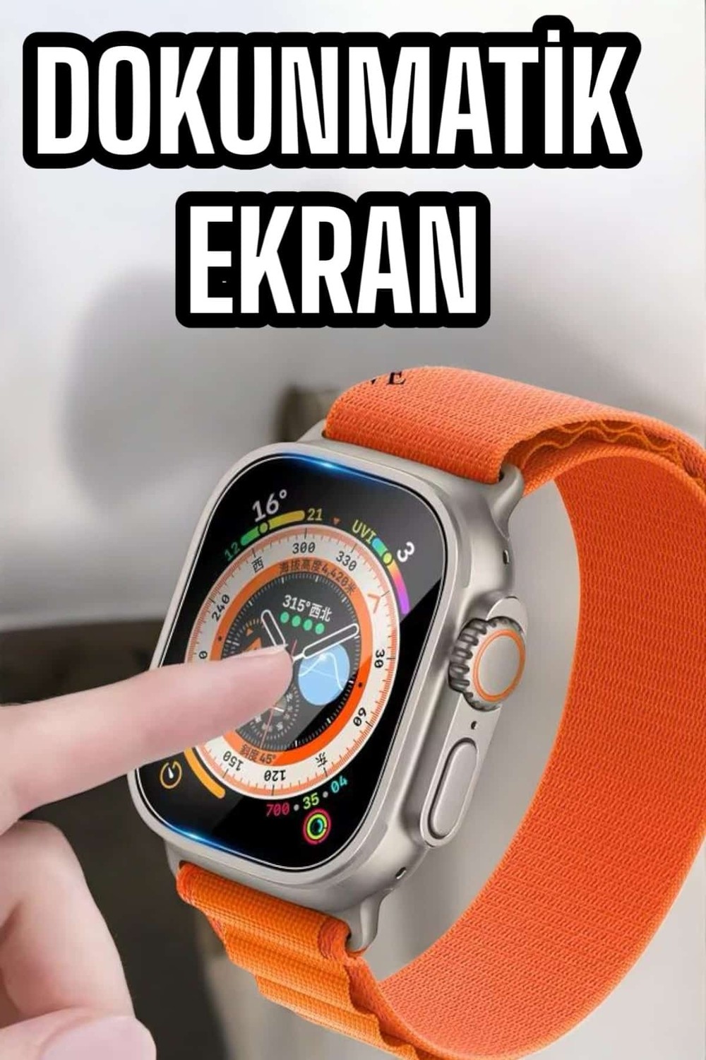 Aydogan's Ayd Akıllı Saat Uyku ve Spor Takibi Yeni Nesil Bluetooth Bağlantılı Amoled Ekran görsel 2