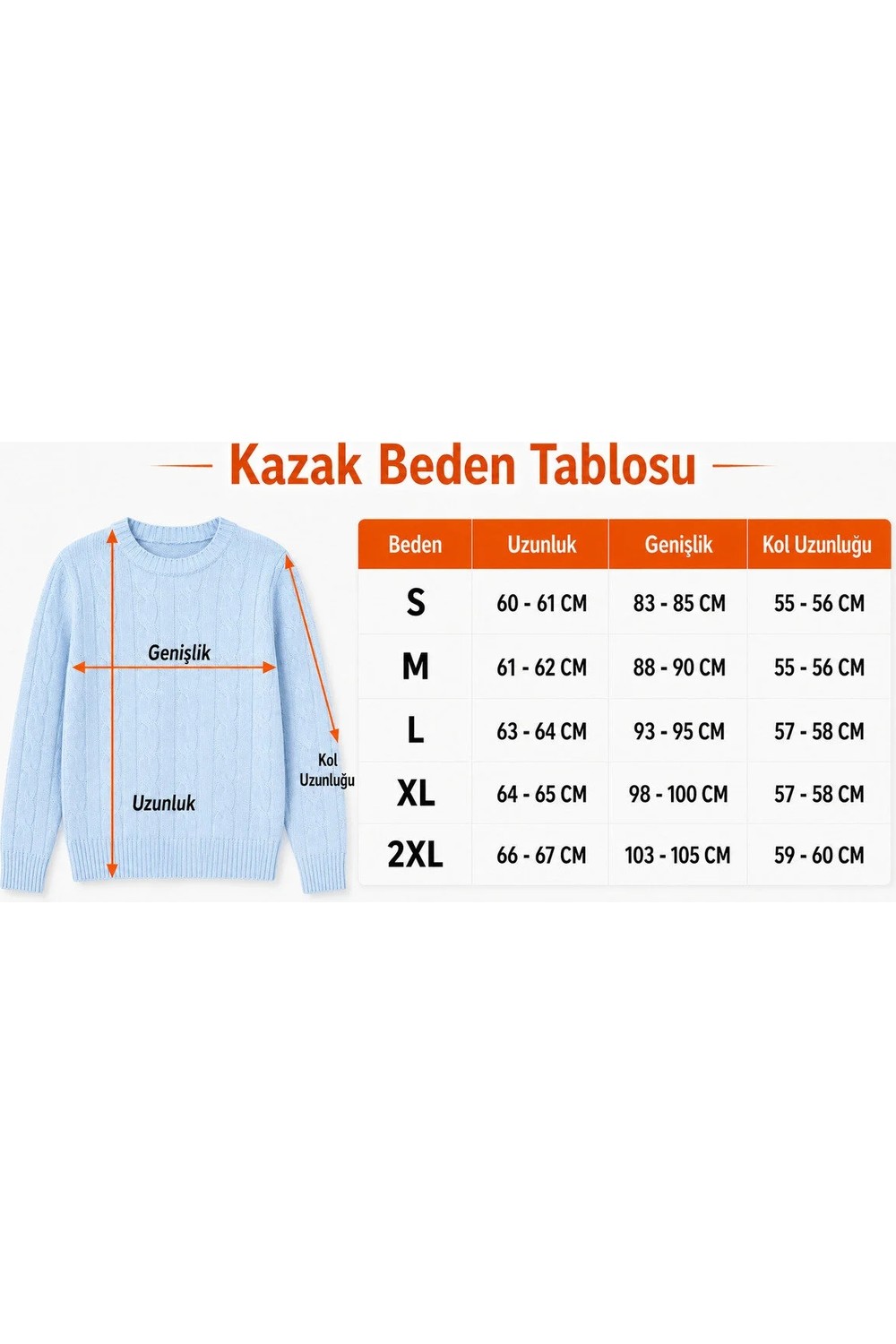 AQE FASHION Kadın Yuvarlak Yaka Uzun Kollu Saç Örgülü Yumuşak Dokulu Trend Günlük Vizon Triko Kazak görsel 4