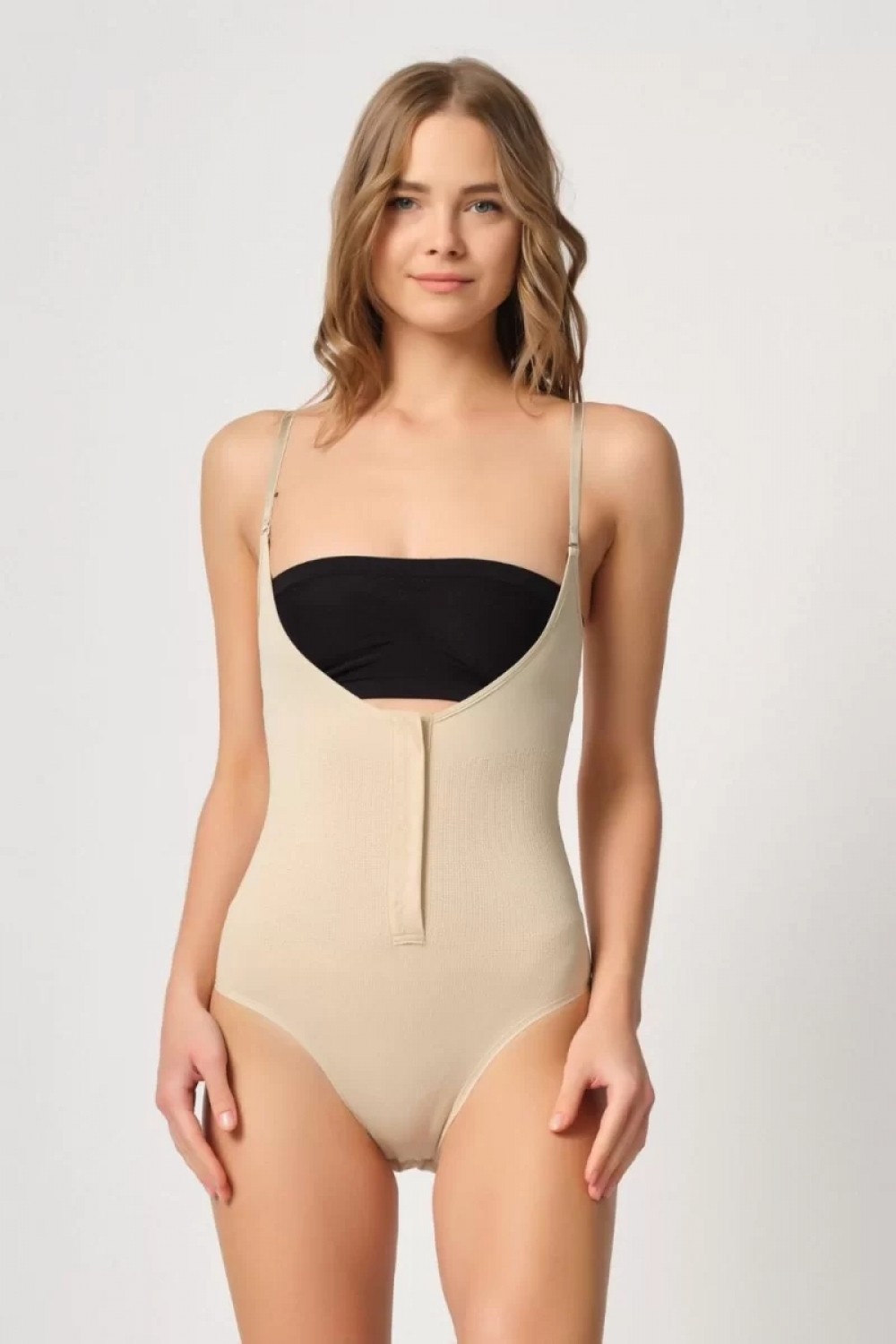 Marsilyan ™- Ten Göğsü Açık Agraflı Body Korse