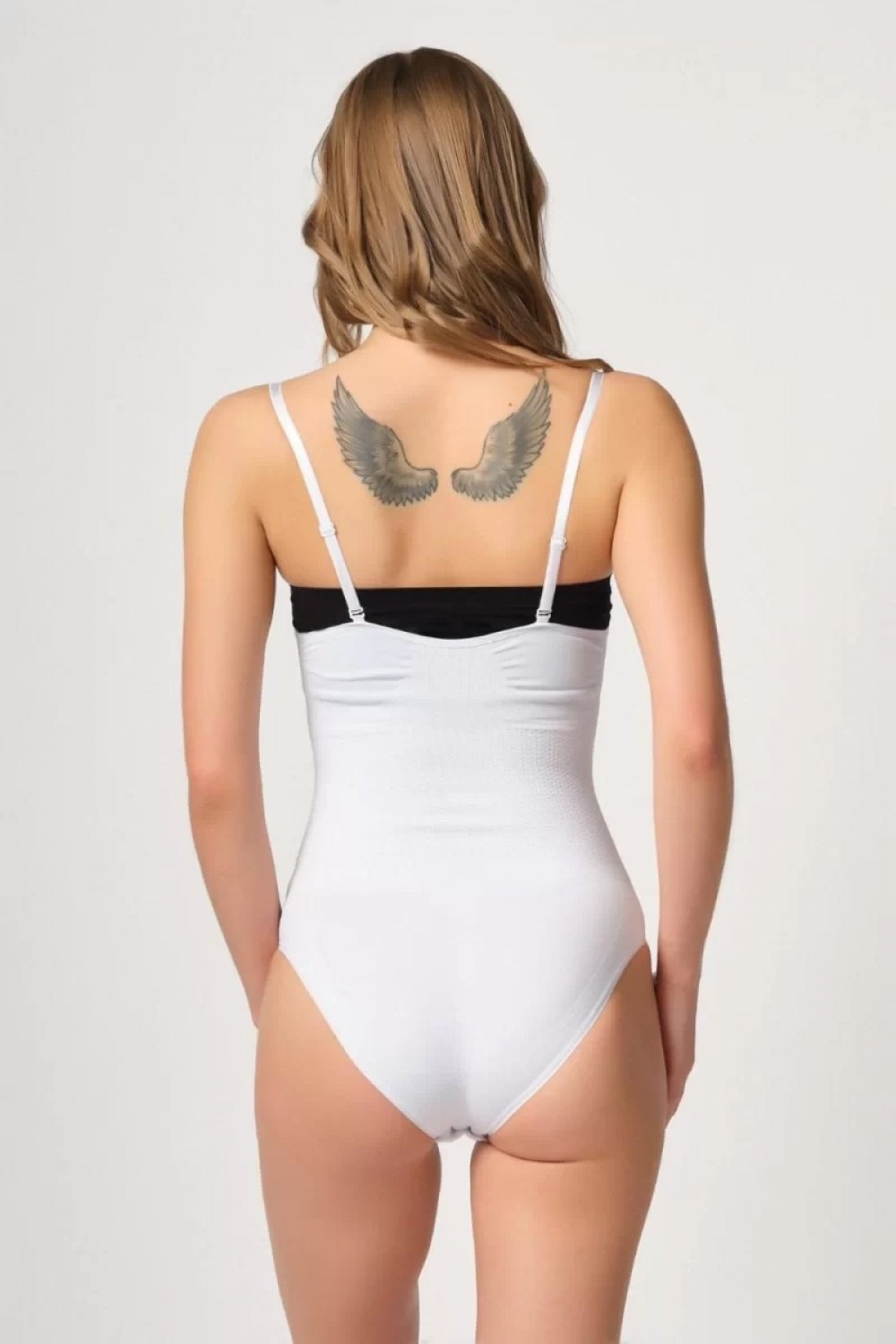 Marsilyan ™- Beyaz Göğsü Açık Agraflı Body Korse görsel 3