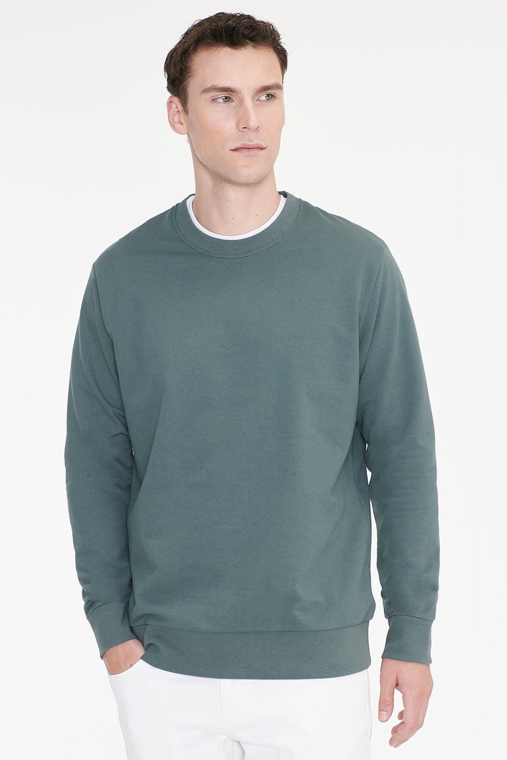 Altınyıldız Classics Pamuklu Standart Fit Normal Kesim 2 Iplik Bisiklet Yaka Sweatshirt