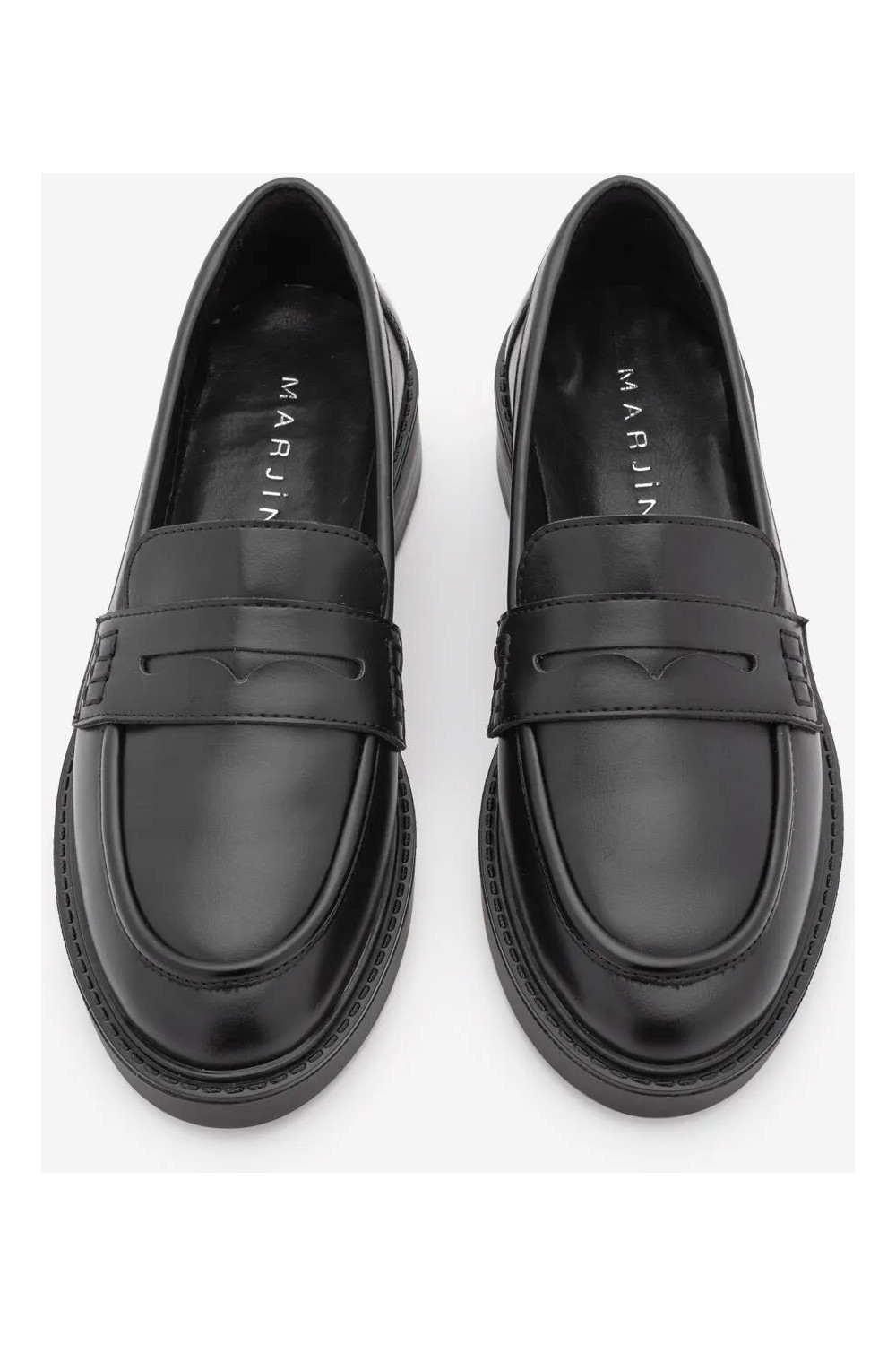 Marjin Kadın Loafer Makosen Günlük Ayakkabı Andel Vizon Süet görsel 8