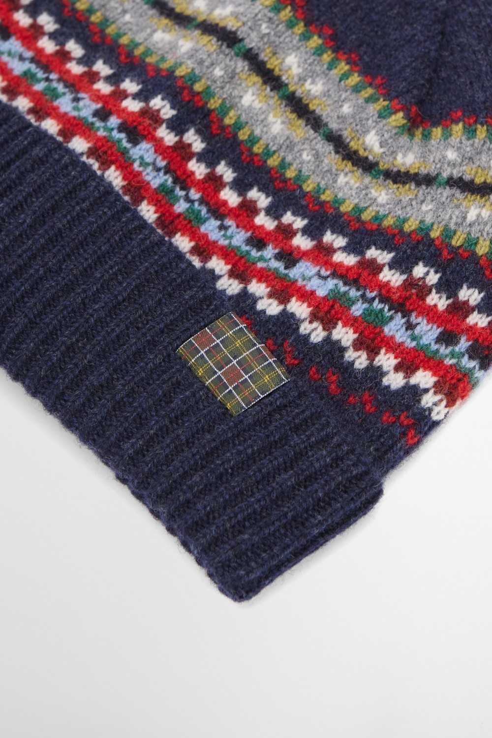 Barbour Scottish Fairisle Knitted Bere NY91 Navy görsel 3