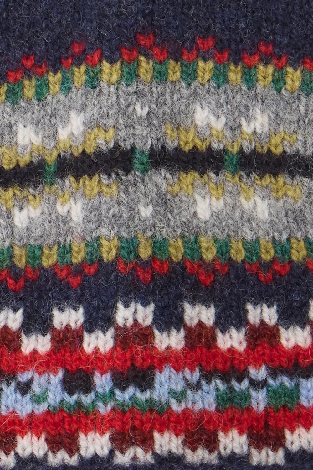 Barbour Scottish Fairisle Knitted Bere NY91 Navy görsel 4