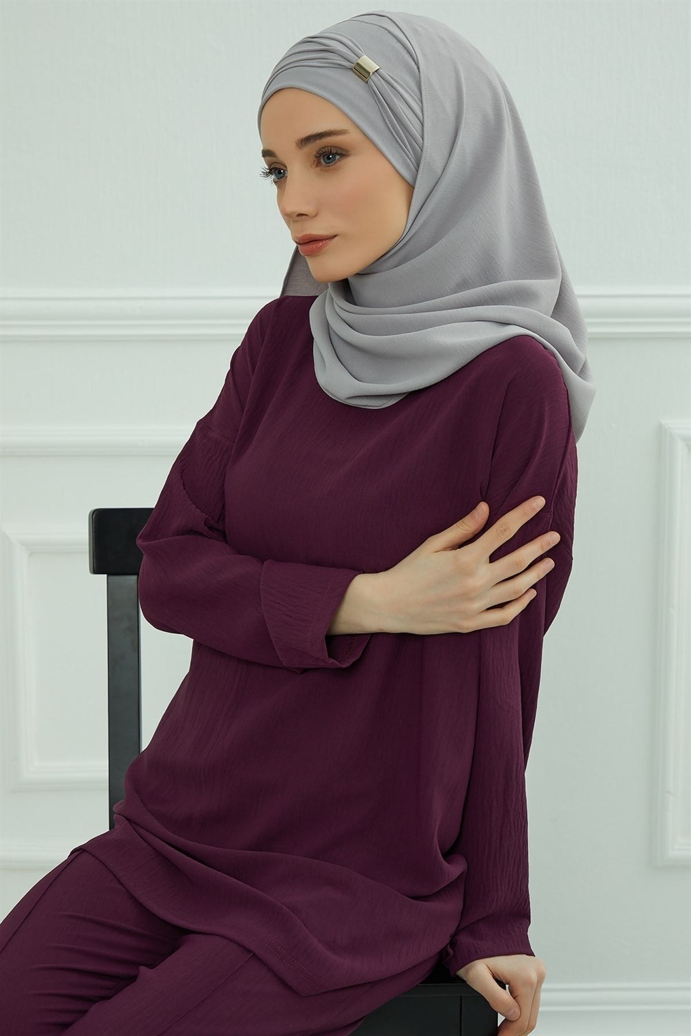 Aisha's Design Aksesuar Detaylı Aerobin Şal,cps-94 görsel 5