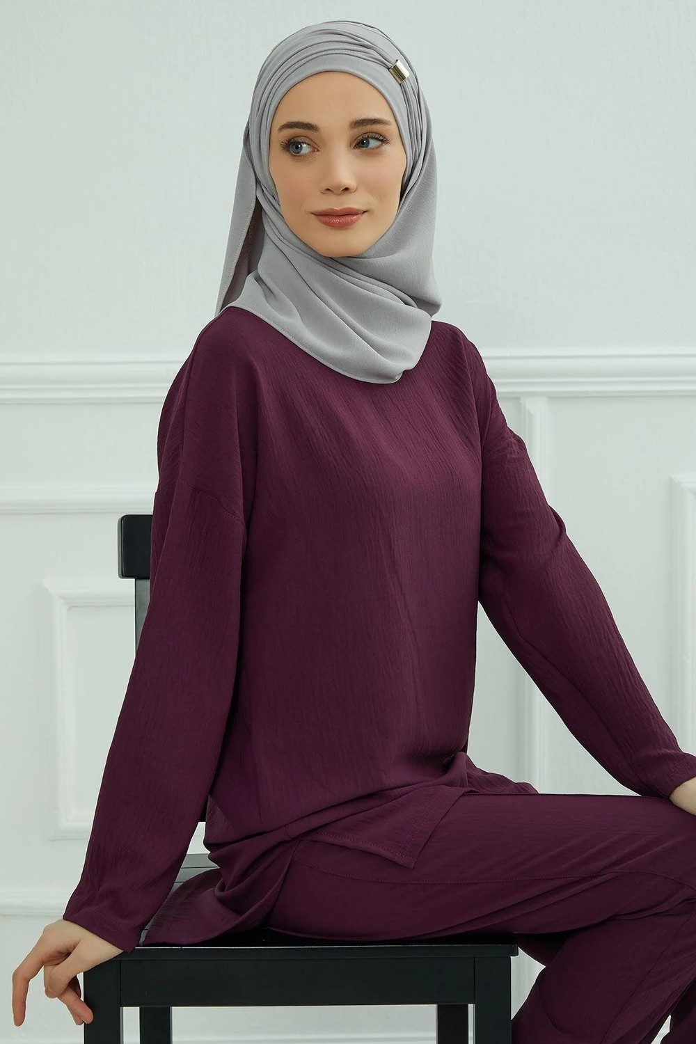 Aisha's Design Aksesuar Detaylı Aerobin Şal,cps-94 görsel 6