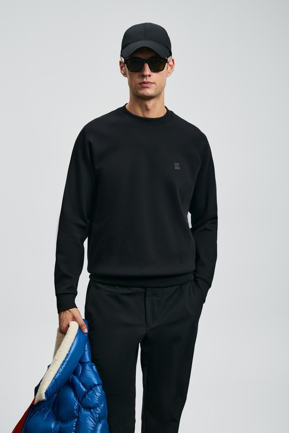 Lufian Grant Erkek Sweatshirt Lacivert görsel 4