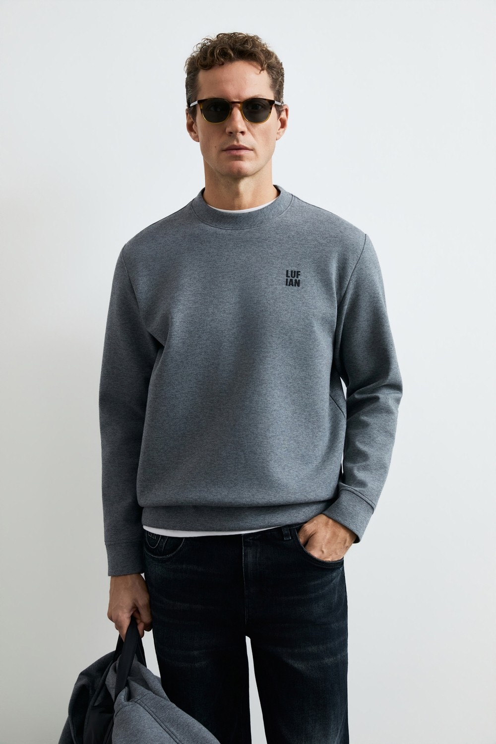 Lufian Grand Erkek Sweatshirt Gri