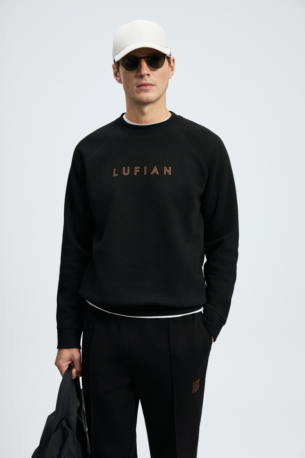 Lufian Bren Erkek Sweatshirt Siyah görsel 3