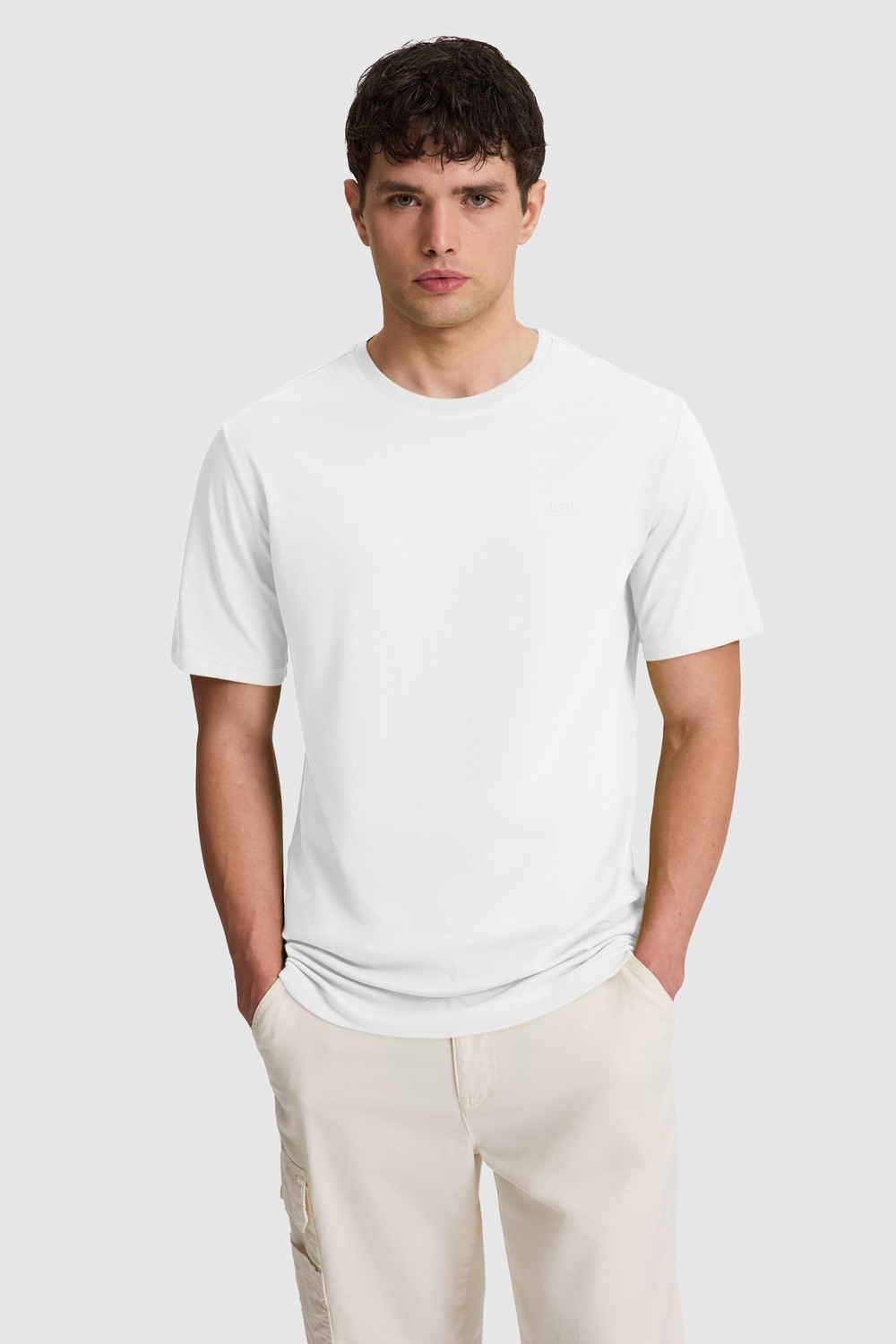 U.S. Polo Assn. Erkek Koyu Yeşil Regular Fit Polo Yaka Basic Tişört 50327022-VR079