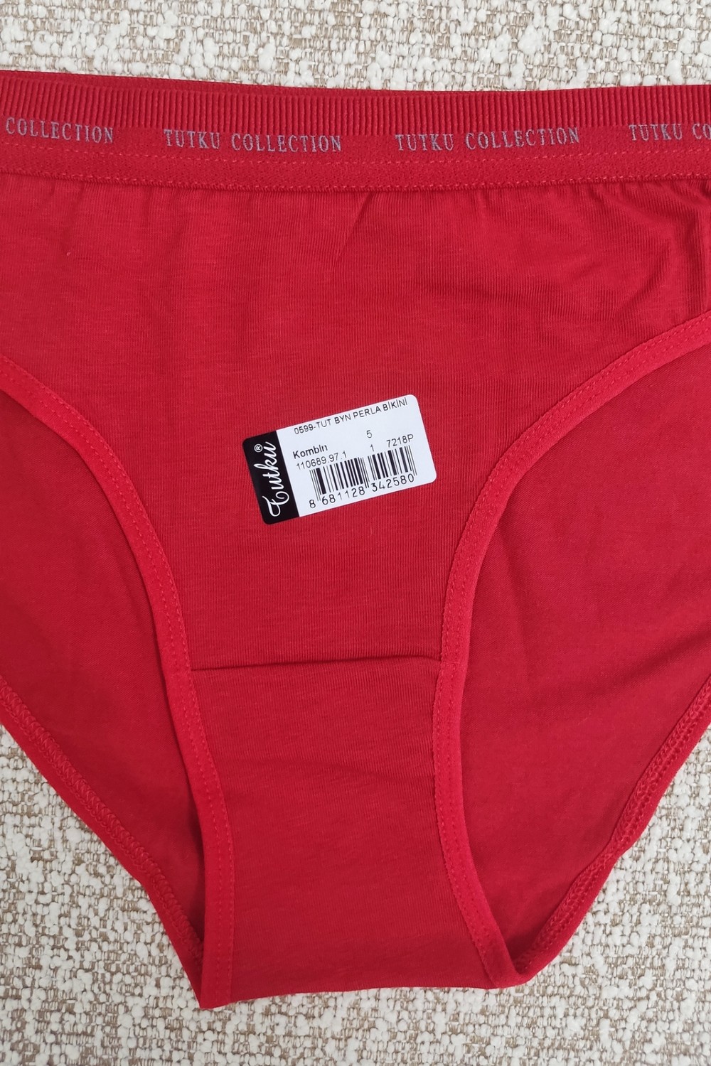 Tutku Kadın 12’li Karışık Pamuklu Likralı Bikini Külot görsel 3