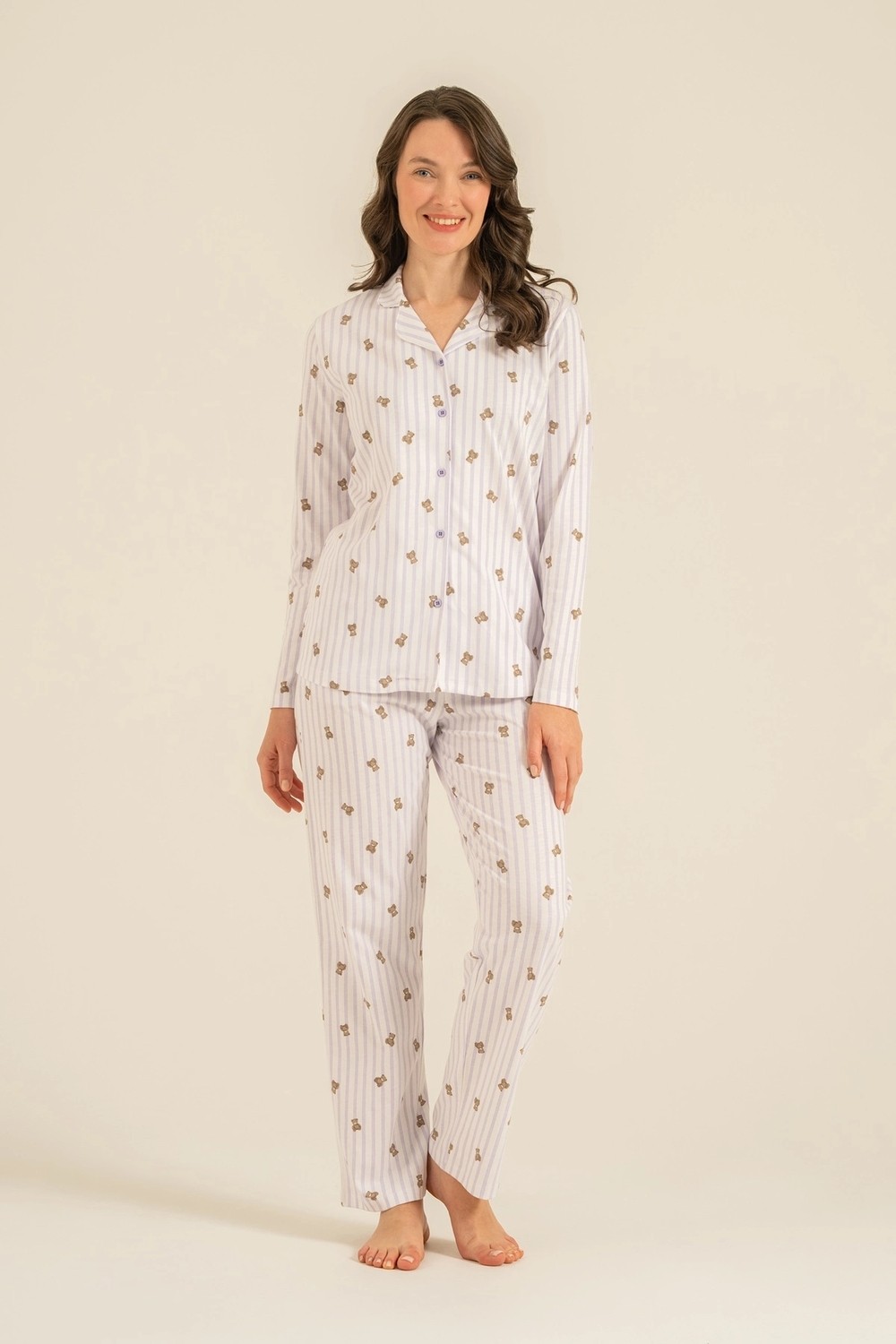 RolyPoly RP3913-S Kadın Gömlek Pijama Takım görsel 3