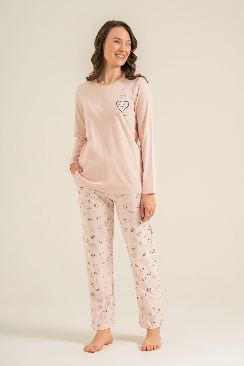 RolyPoly RP3902-S Kadın Uzun Kol Pijama Takım görsel 2