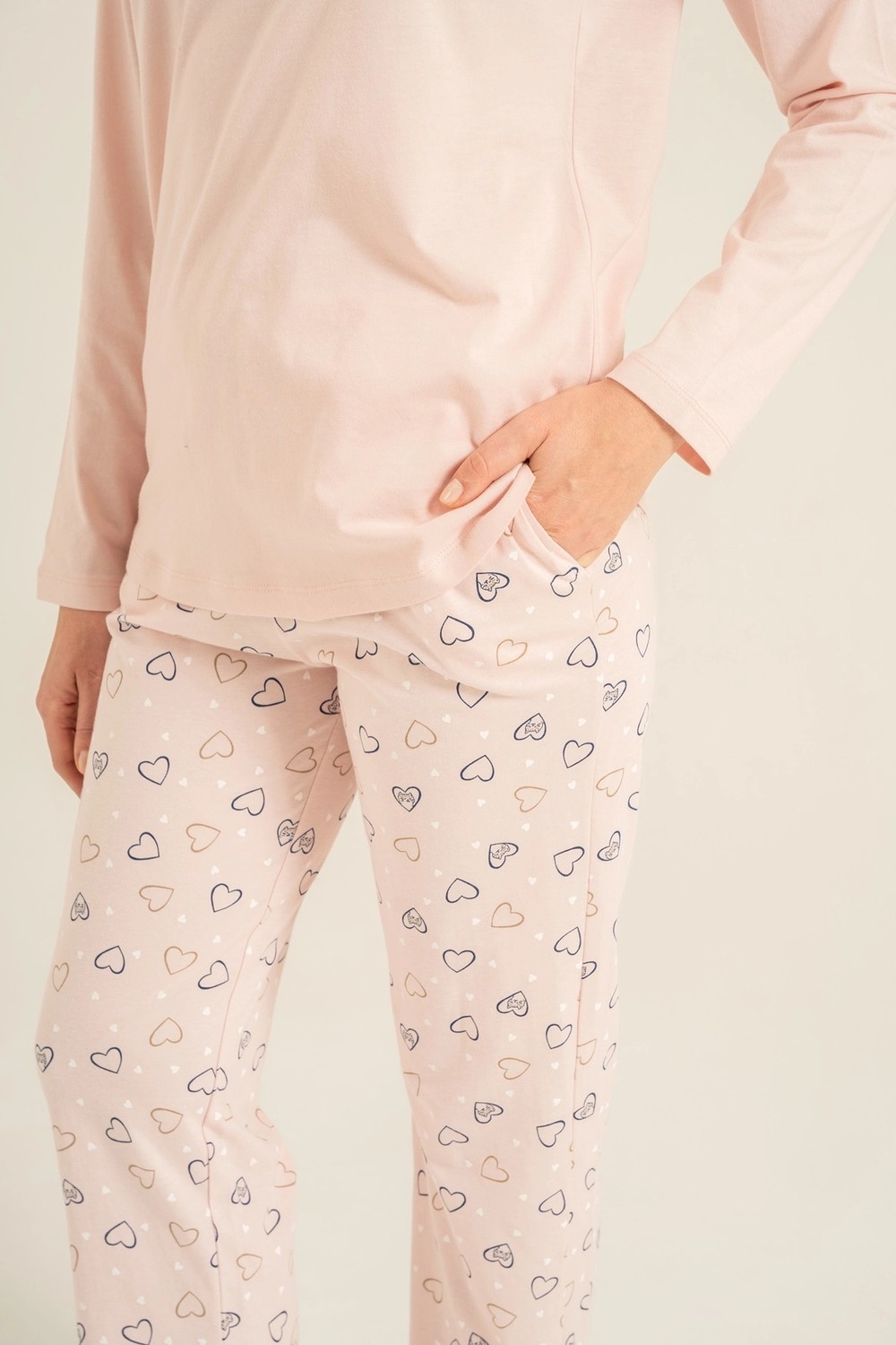 RolyPoly RP3902-S Kadın Uzun Kol Pijama Takım görsel 4