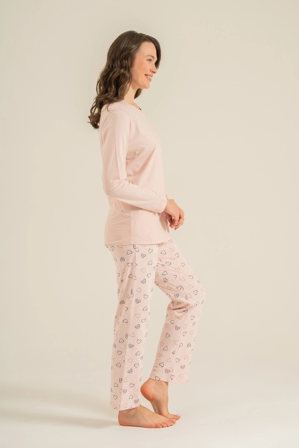 RolyPoly RP3902-S Kadın Uzun Kol Pijama Takım görsel 5