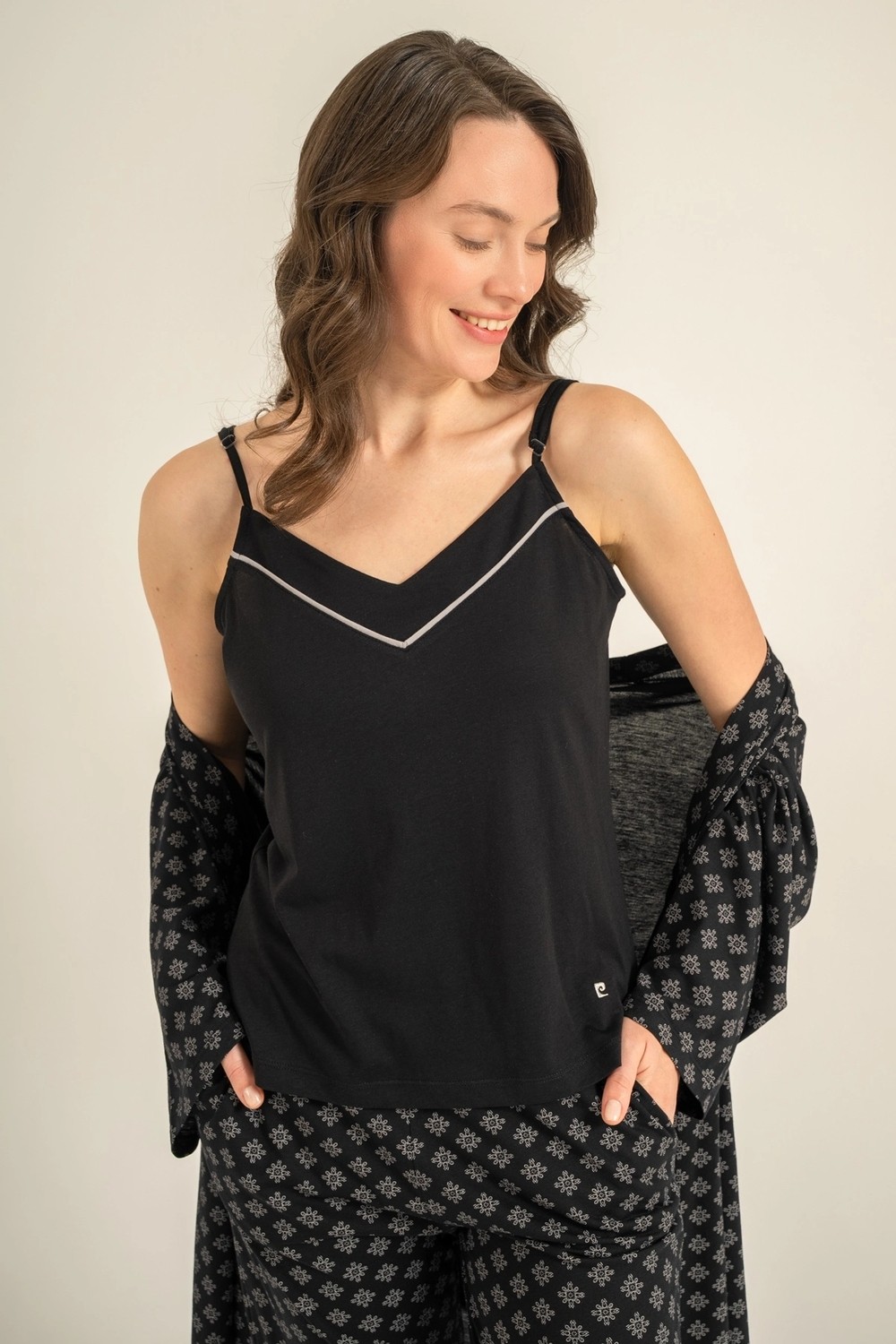 Pierre Cardin 9291-S Kadın 3'lü Pijama Takımı görsel 4