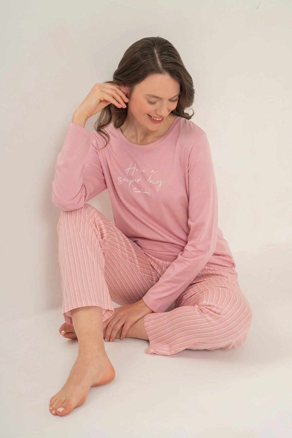 Pierre Cardin PC9294-S Kadın Uzun Kollu Pijama Takımı