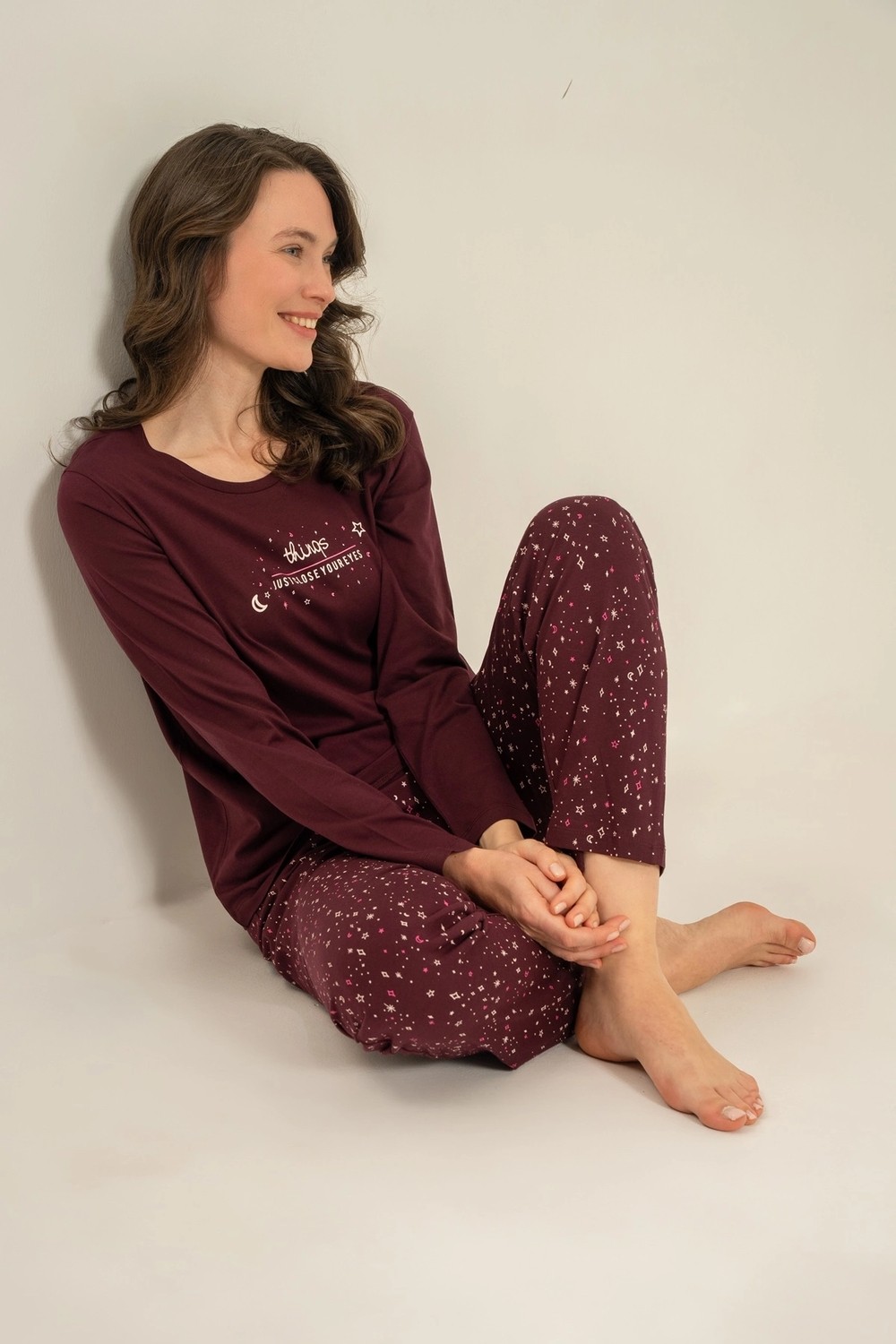 Arnetta AR3774-S Kadın Uzun Kollu Pijama Takım
