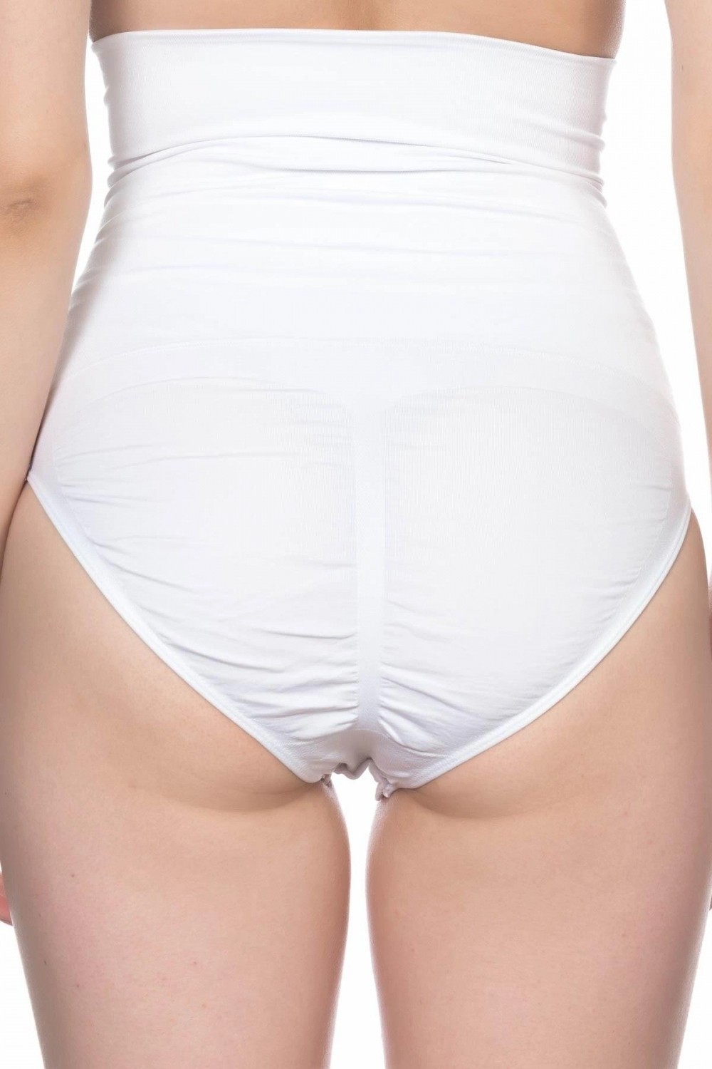 Marsilyan - Beyaz Double Yüksek Bel Çıtçıtlı Slip Korse görsel 3