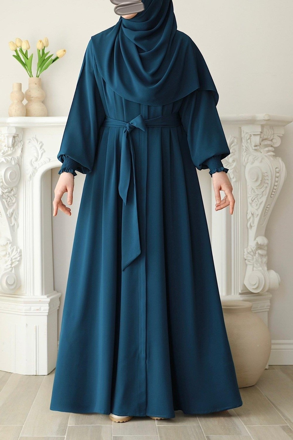 Asilnur Nisa Mevlana Ferace Füme görsel 3