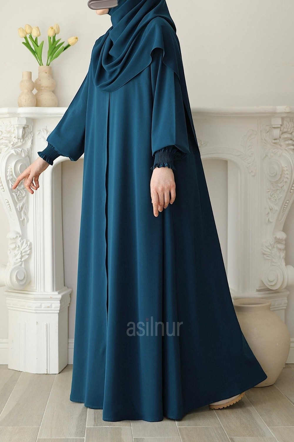 Asilnur Nisa Mevlana Ferace Füme görsel 4
