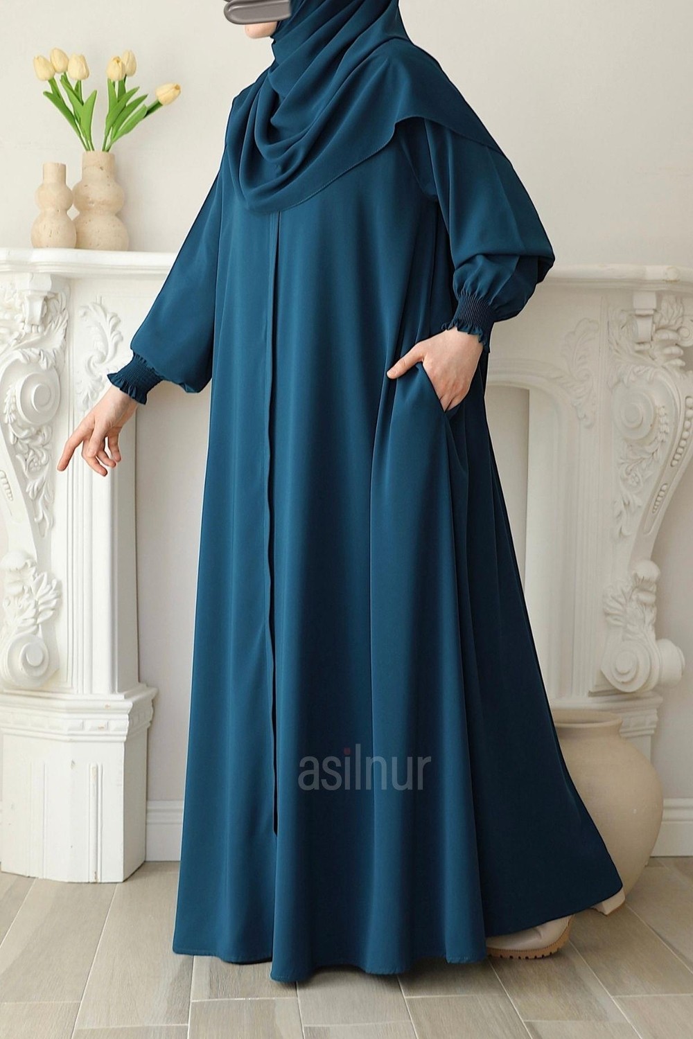 Asilnur Nisa Mevlana Ferace Füme görsel 5