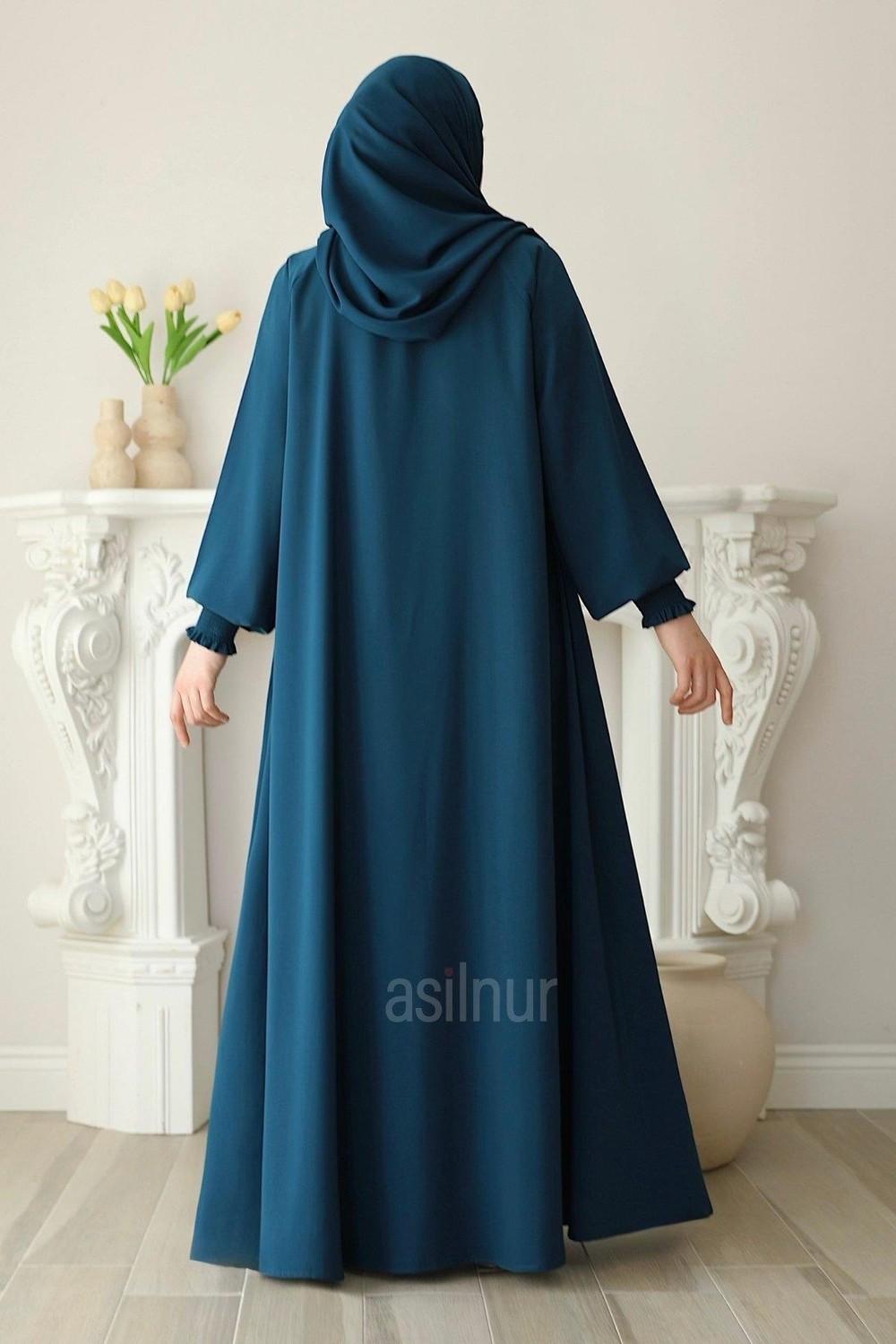 Asilnur Nisa Mevlana Ferace Füme görsel 8