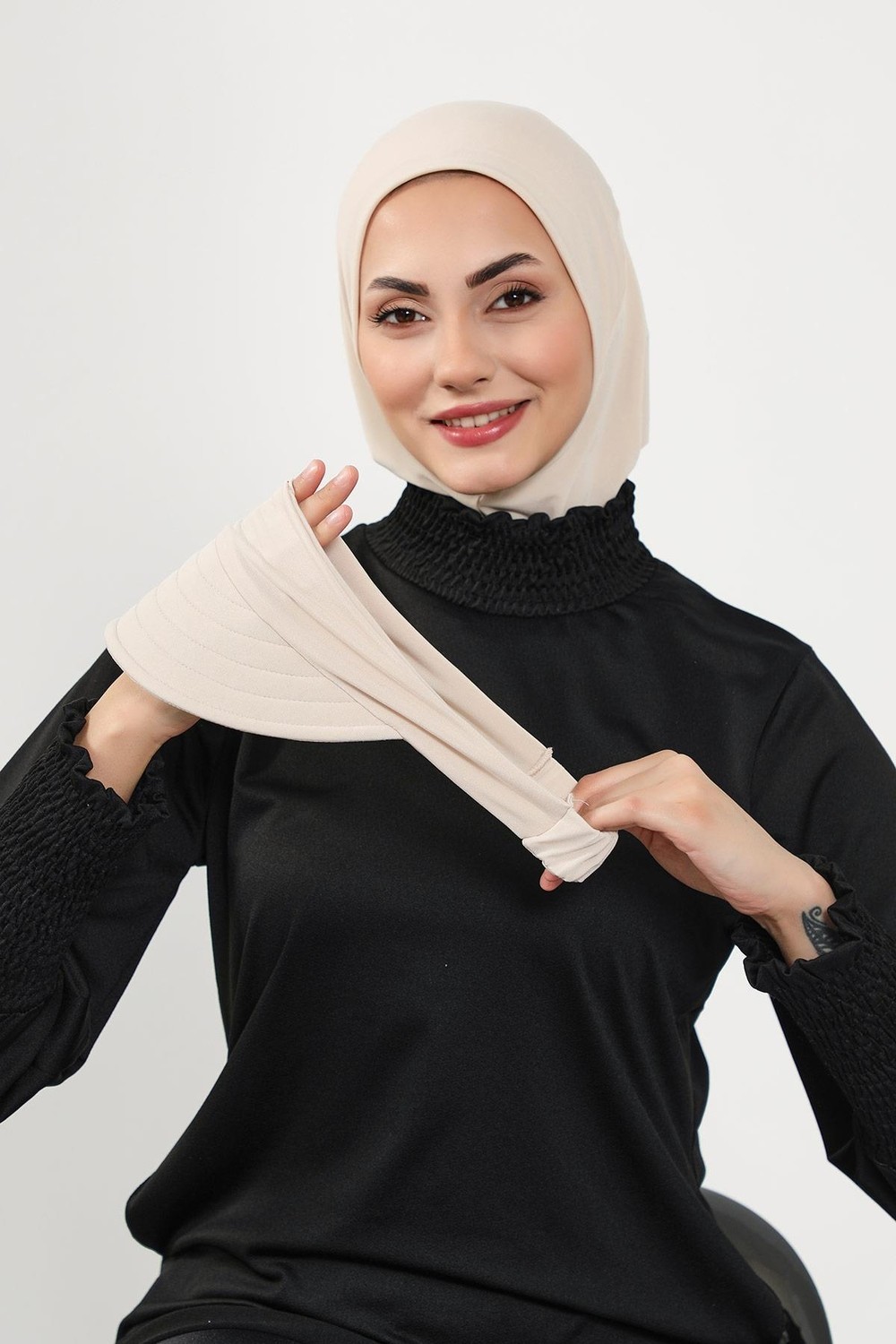 Aisha's Design Çıkarılabilir Siperlikli Tesettür (Deniz,havuz) Yüzücü BONESI,B-82SN görsel 7