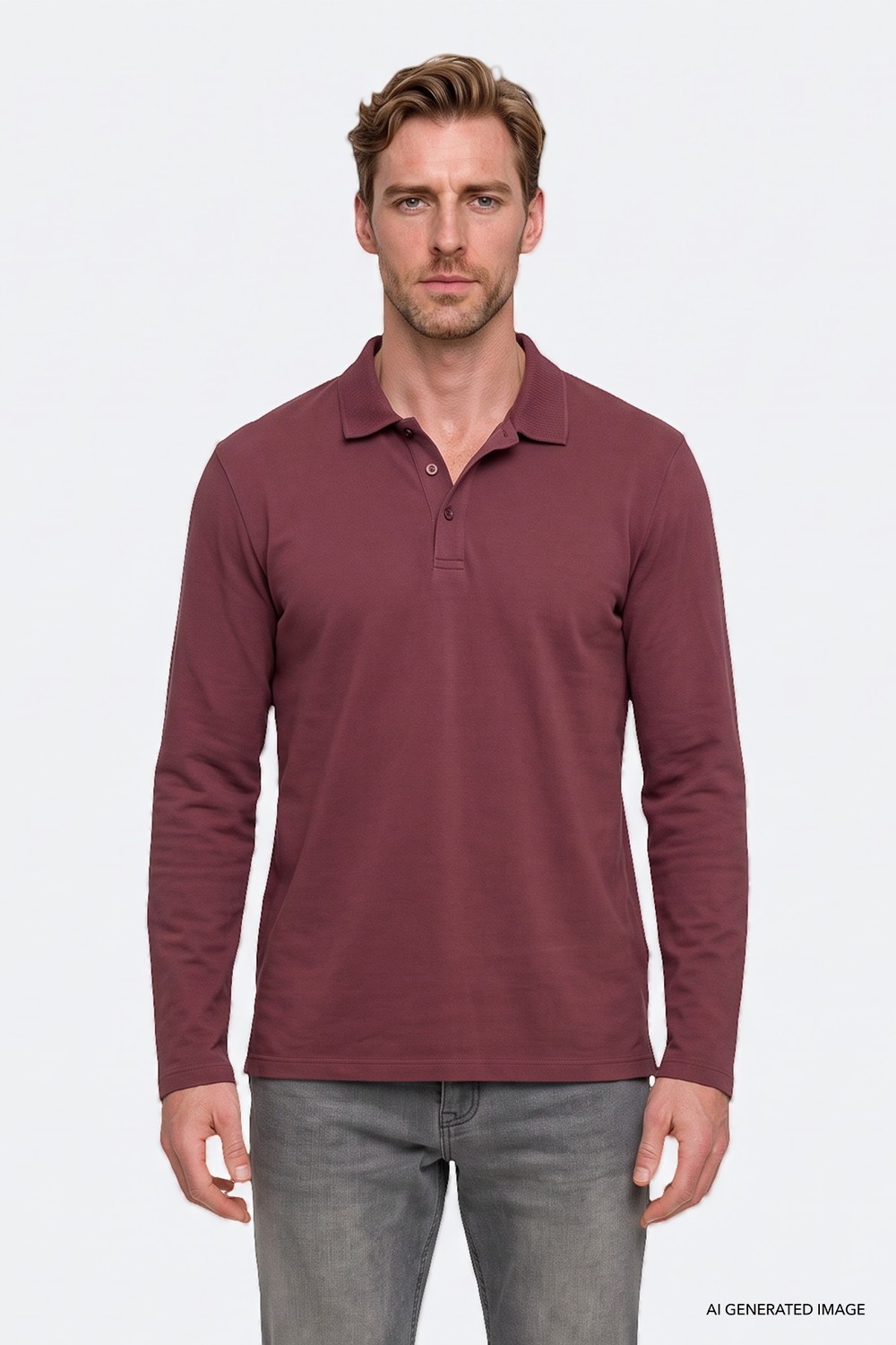 Altınyıldız Classics %100 Pamuk Standart Fit Normal Kesim Polo Yaka Sweatshirt