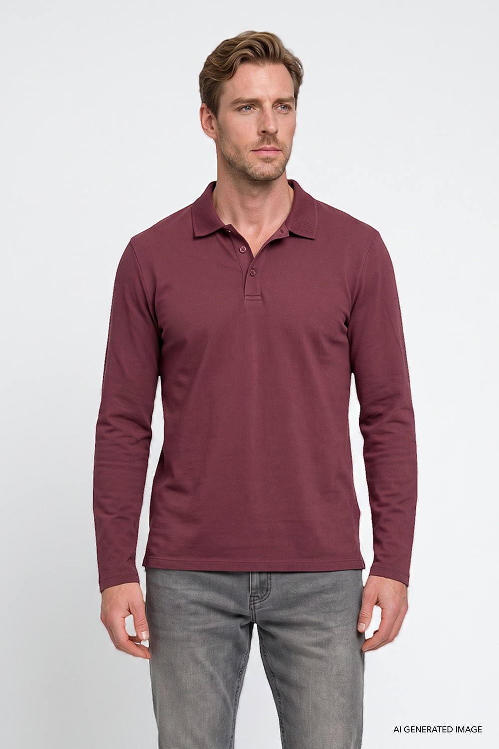 Altınyıldız Classics %100 Pamuk Standart Fit Normal Kesim Polo Yaka Sweatshirt görsel 6