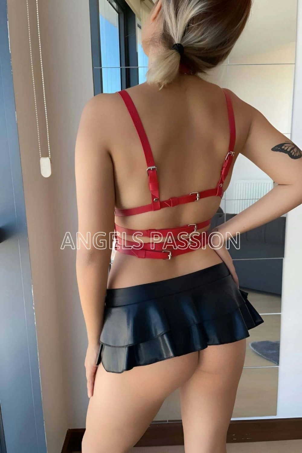 Pileli Store Deri Iç Giyim Fantazi Deri Büstiyer - 511 görsel 4