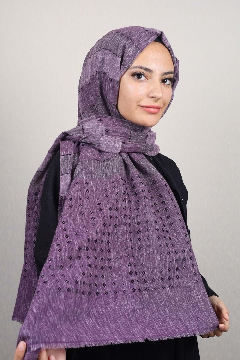 Berussa Desenli Aqua Şal - Desen-01 görsel 2