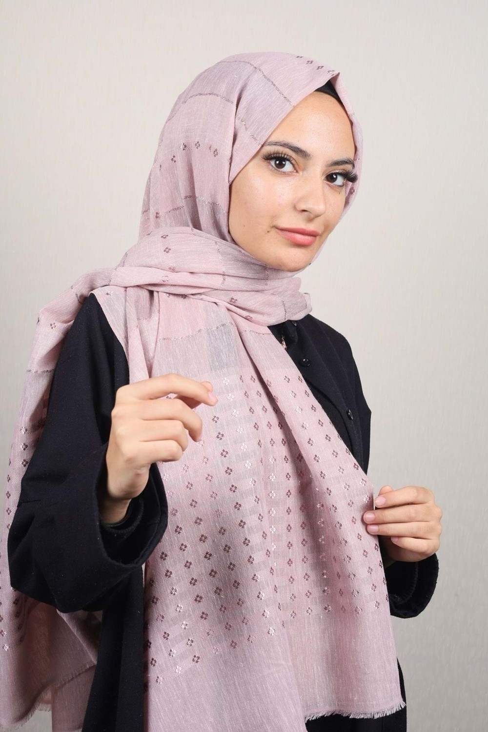 Berussa Desenli Aqua Şal - Desen-01 görsel 3