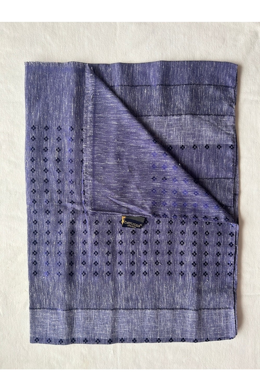 Berussa Desenli Aqua Şal - Desen-01 görsel 5