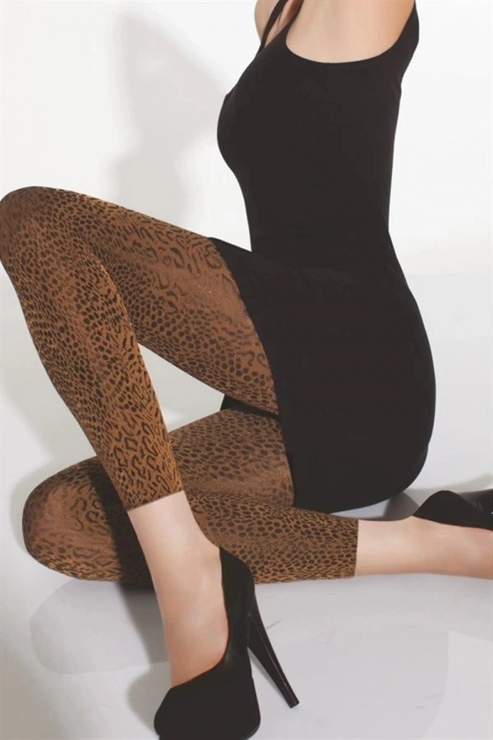 Pileli Store Daymod Leopar Kadın Tayt