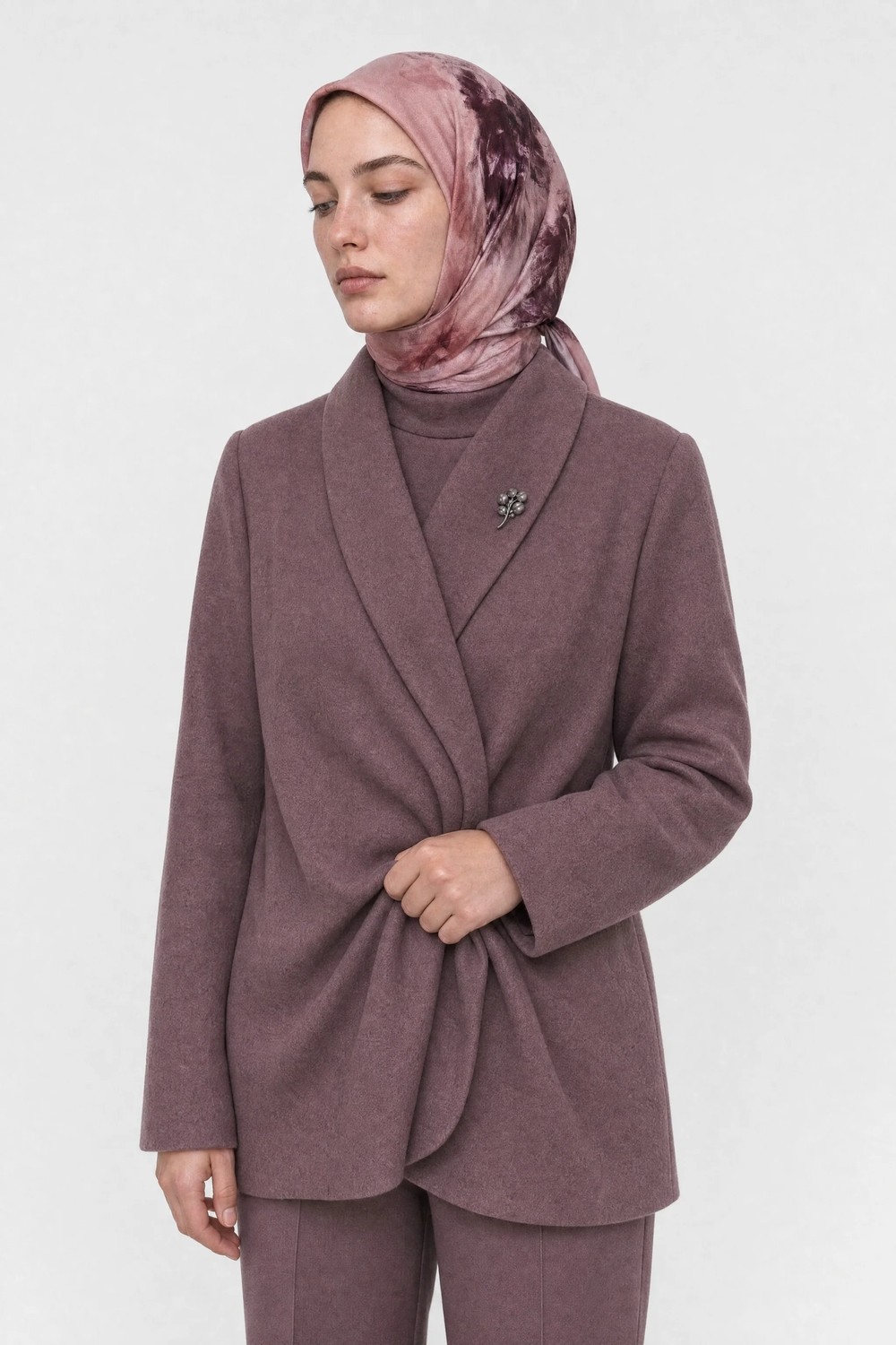Mooncorn Grace Desen Organik Eşarp görsel 8