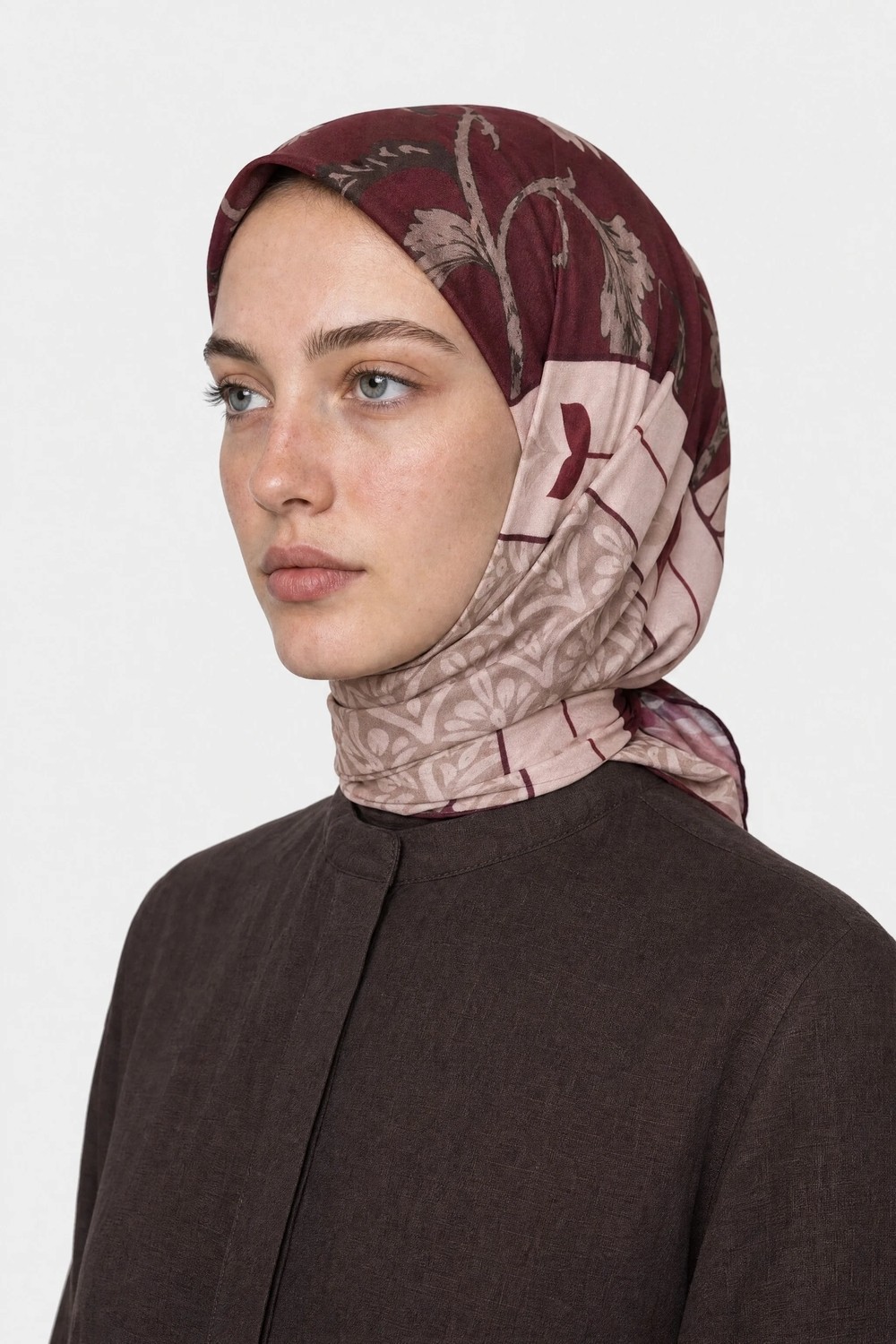 Mooncorn Veil Desen Organik Eşarp görsel 2