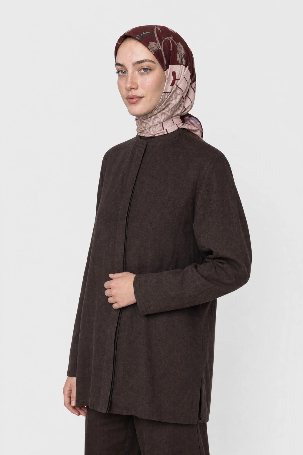 Mooncorn Veil Desen Organik Eşarp görsel 3