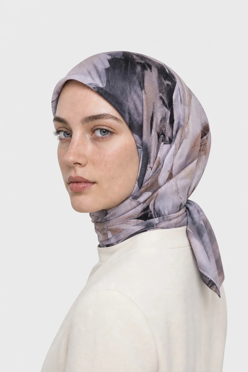 Mooncorn Garden Desen Organik Eşarp görsel 8