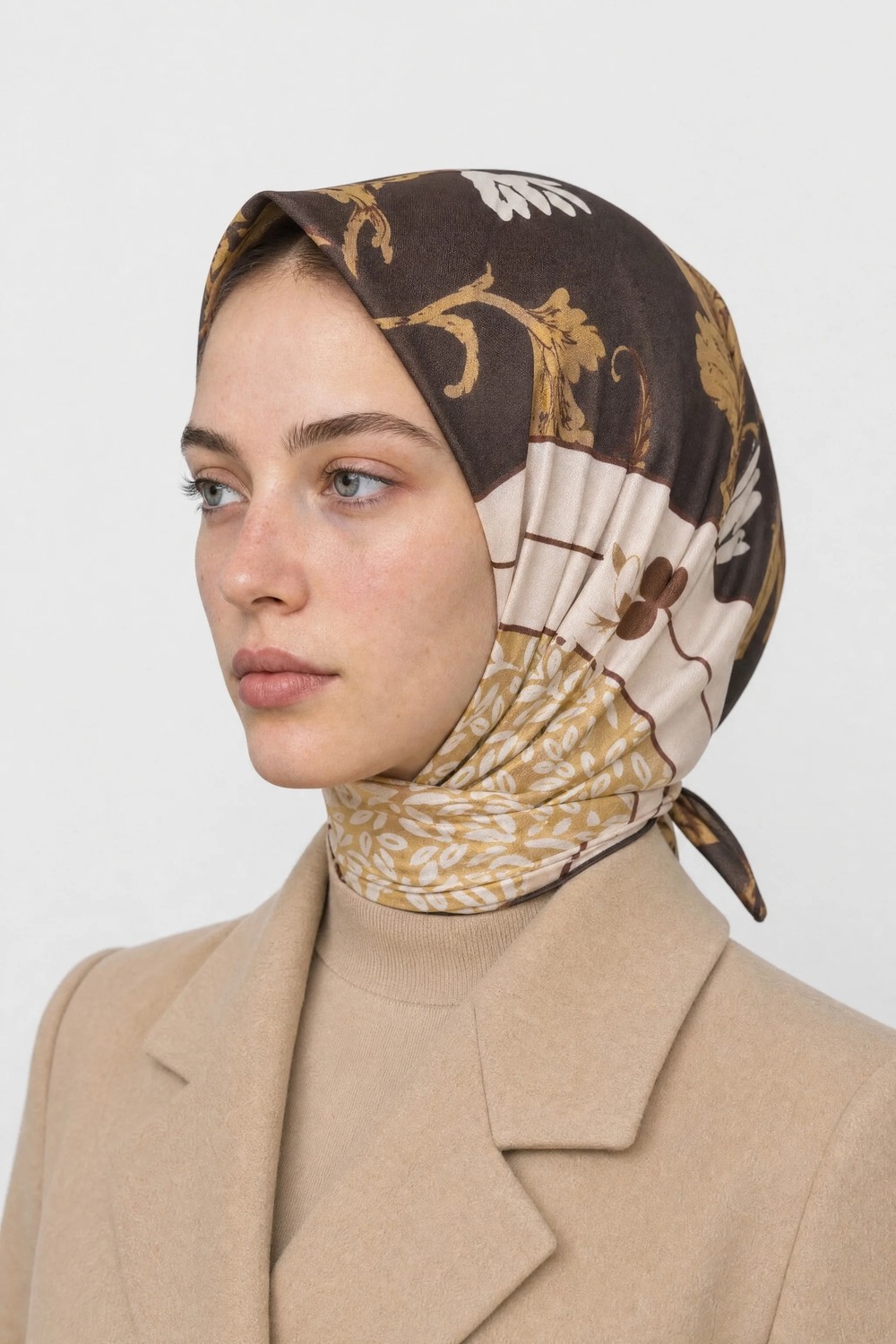 Mooncorn Veil Desen Organik Eşarp