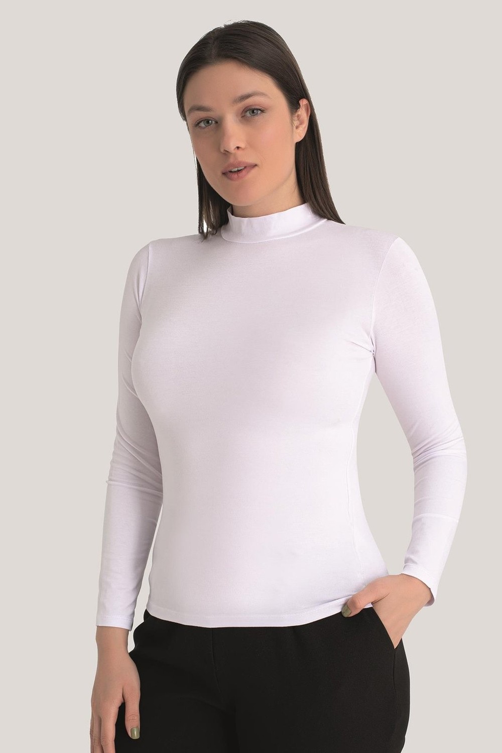 Arma Yıldız Kadın Balıkçı Yaka Uzun Kollu Body 2'li Paket görsel 2